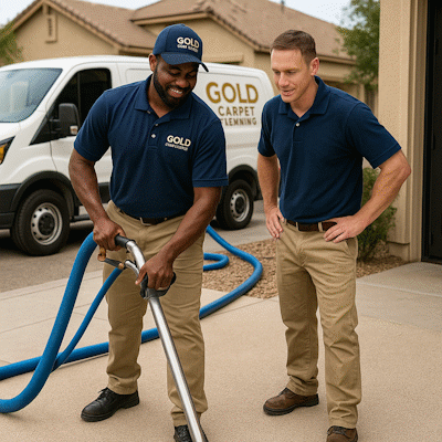 Professional carpet cleaning team working in North Gateway Phoenix